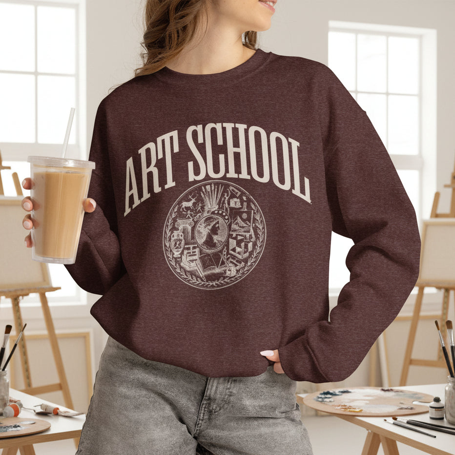 'Art School' Collegiate Sweatshirt