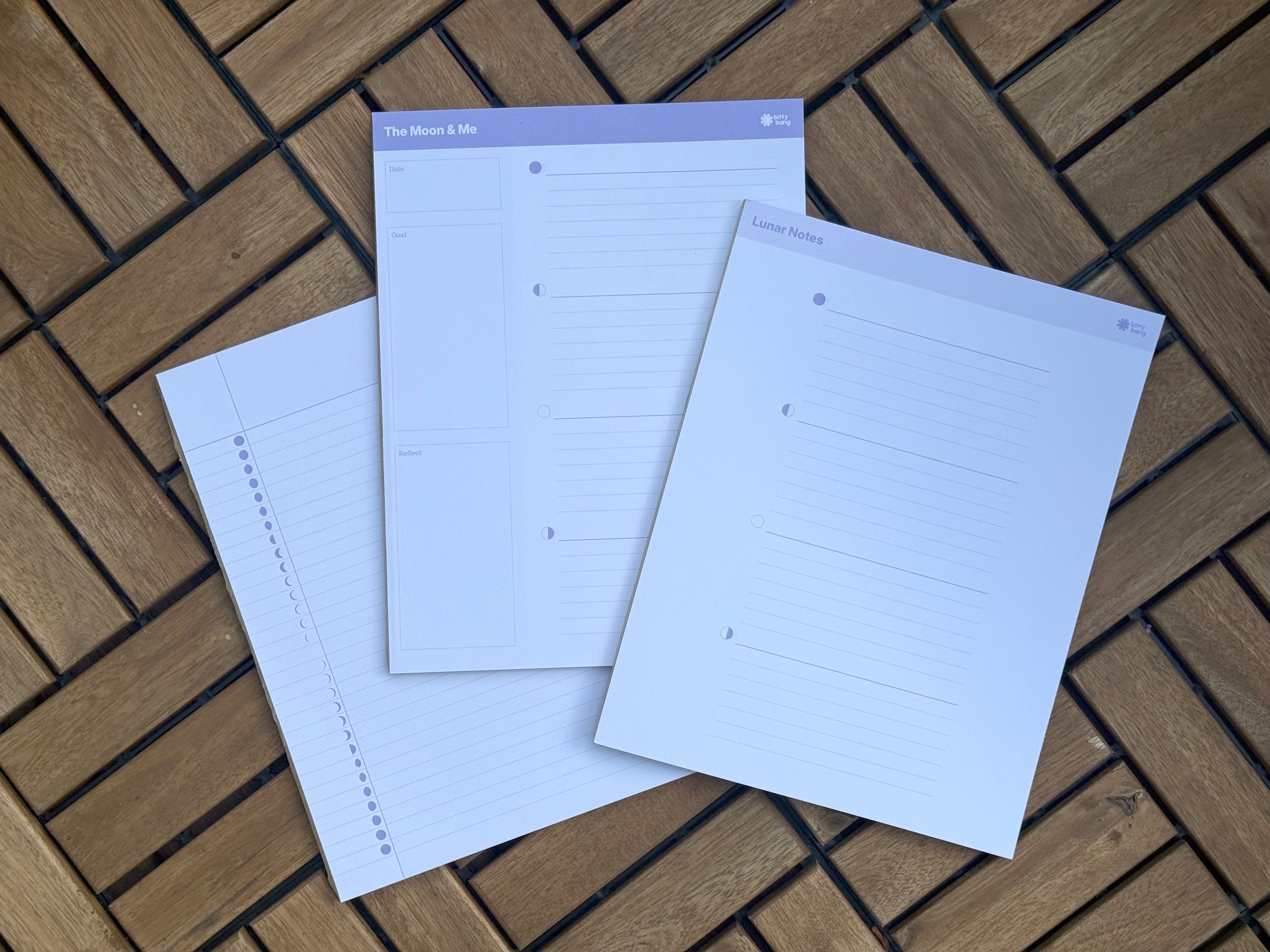 Moon Phase Goal Tracker Notepad