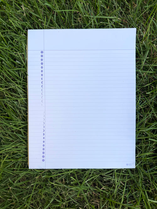 30-Day Moon Phase Notepad