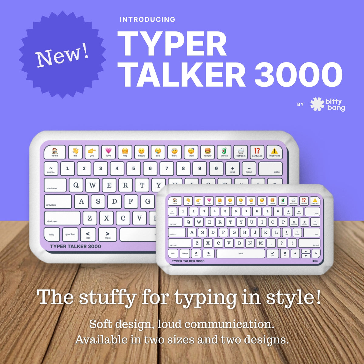 Typer Talker 3000 - Keyboard Pillow - Haze