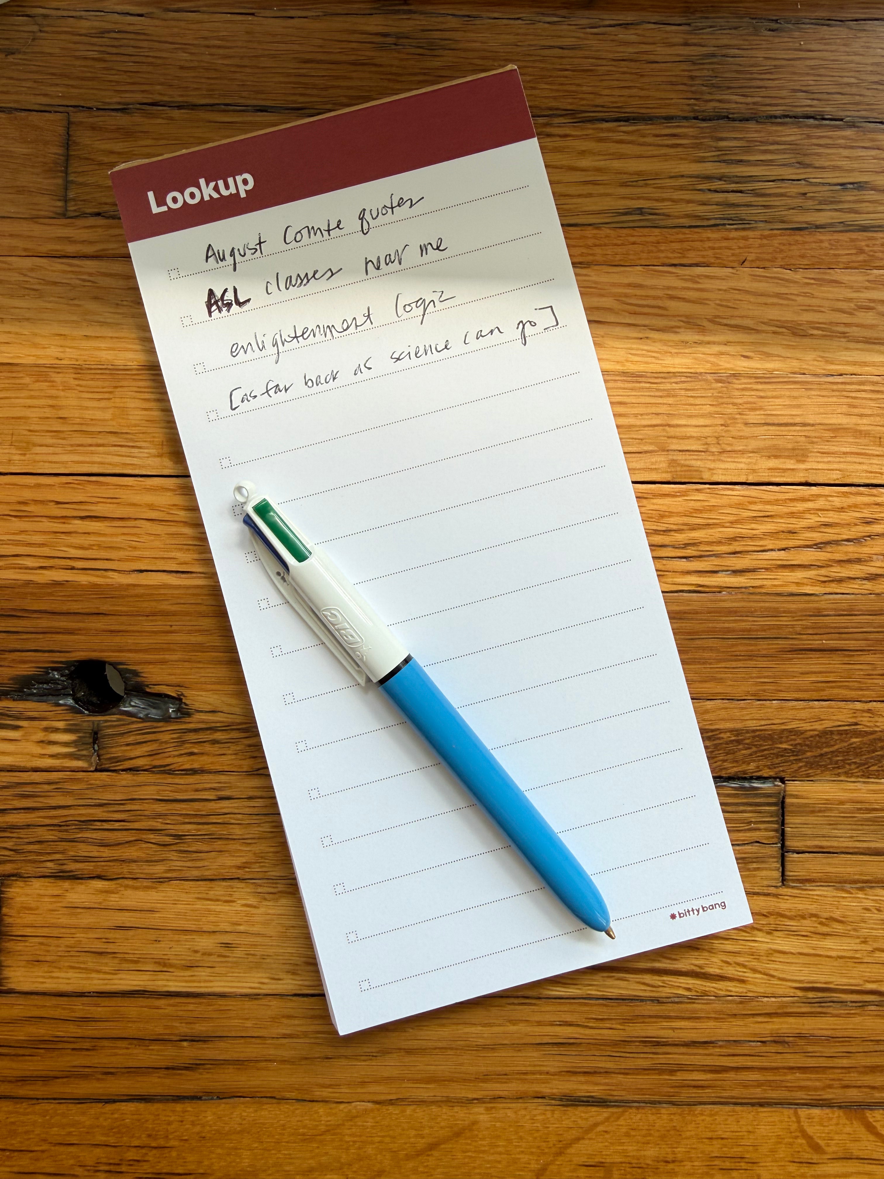 Lookup Later Function Notepad - Terra