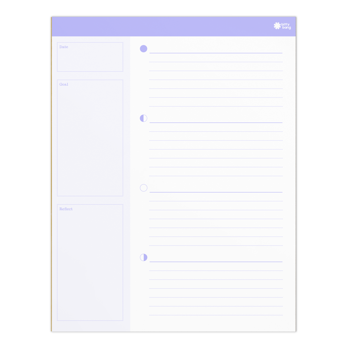 Moon Experience Tracking Notepad