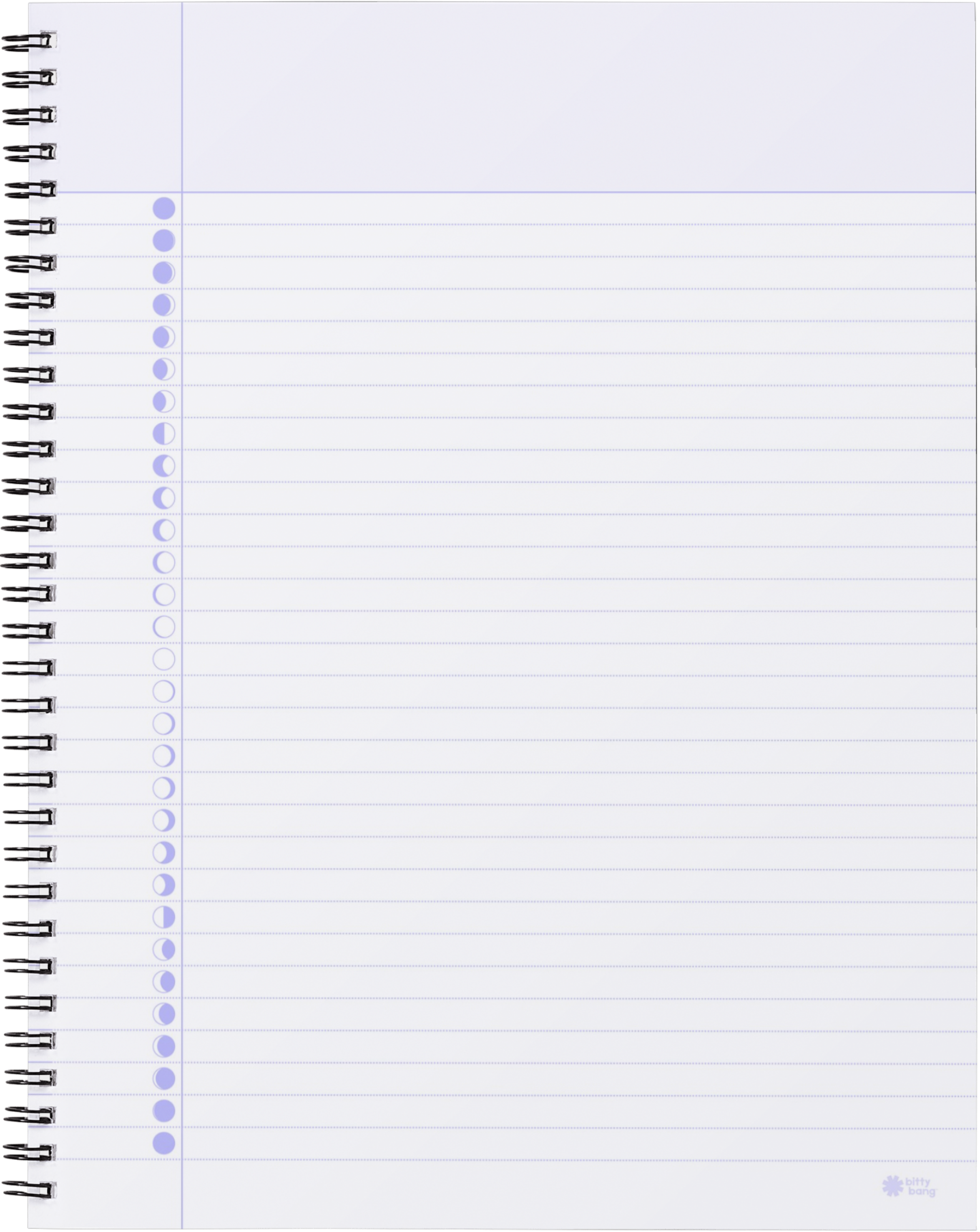Everyday Moon Phase Spiral Notebook