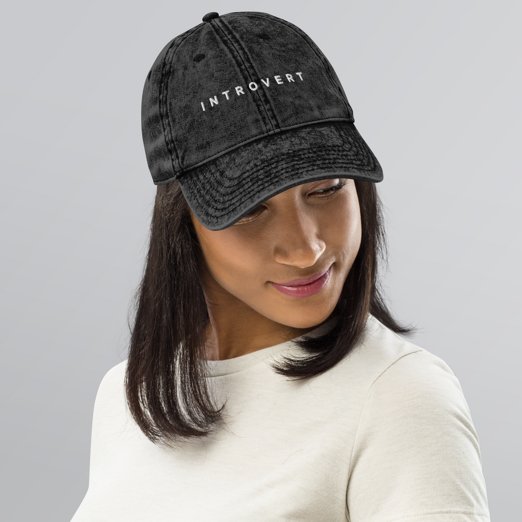 Introvert Alert Embroidered Dad Cap
